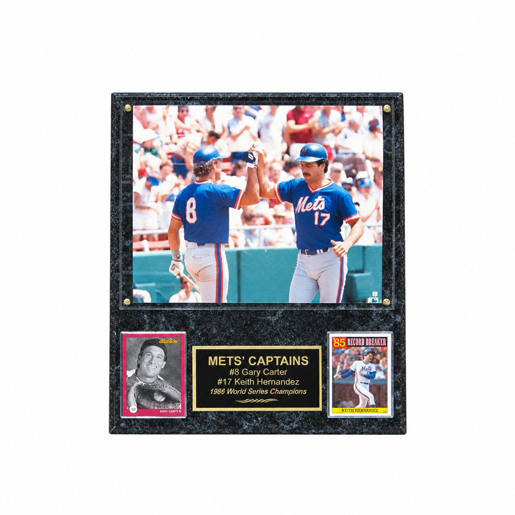 Gary Carter/Keith Hernandez 2 Card Plaque w/8x10 Photo