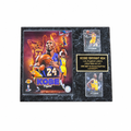 Kobe Bryant two-card plaque centered on a white background with extra white space around the product